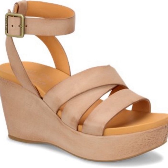 KorkEase Shoes Korkease Amber Platform Wedge Leather Sandals Ankle
